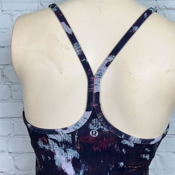 Lululemon Power Y Tank Sz 6 Static Blossom - Picture 5 of 7